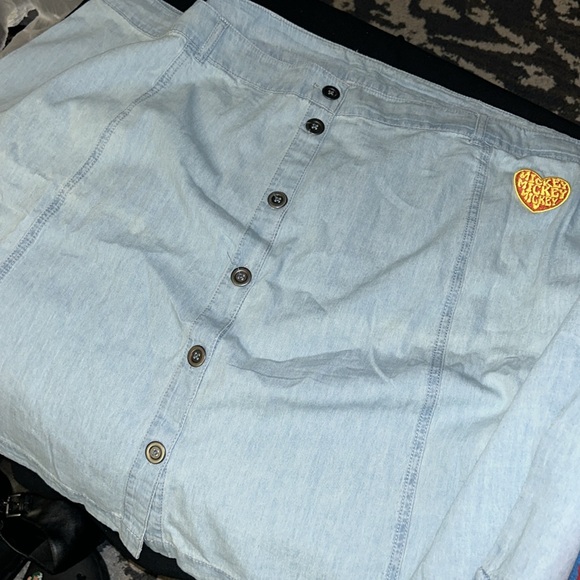 NWT Disney plus size Mickey and Minnie Denim Skirt For Adults in size 2X - Picture 9 of 16